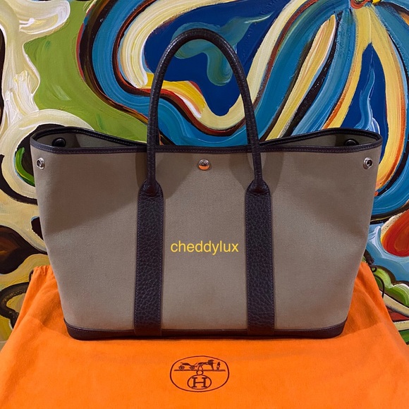 💚💚💚Authentic Hermes Garden Party 30 Tote Bag - Picture 2 of 16